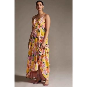 New Plus Size Anthropologie Hutch High-Low Wrap Dress Size 1X